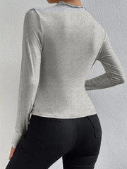 Vibemartini Ruching Long Sleeve Shirt