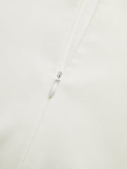 Vibemartini Pleated Hem Mock Neck Mini Dress