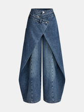 Vibemartini Cross-Front Wide-Leg Jeans