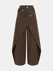 Vibemartini Cross-Front Wide-Leg Jeans