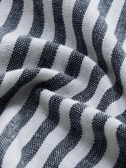 Vibemartini Cotton & Linen Pinstripe Loose Shirt