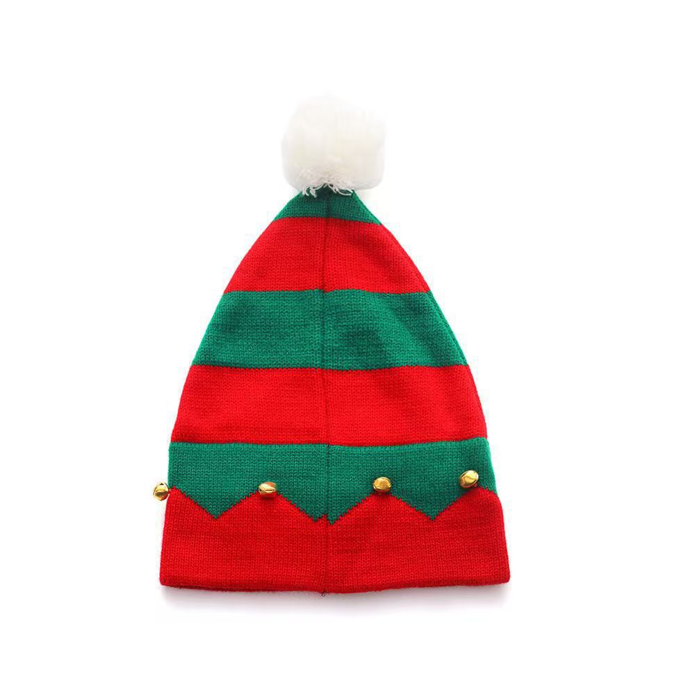 Knit Jingle Bell Beanie Christmas Hat