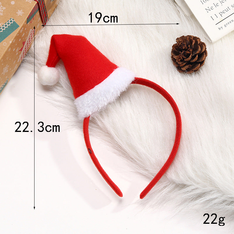 Christmas Cartoon Elf Hat Kids Adult Party Hair Accessory