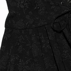 Autumn Women Black Lace Up Bodycon Dress Sexy Mini Spaghetti Strap Pleated Dress Female Birthday Party Dresses