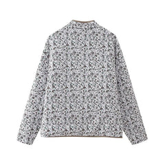 Casual Printed Women's Jacket Cardigan Winter Warm Vintage Women Coat V-neck Long Sleeve Jackets Bohemian Ladies Coats Outerwear