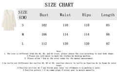 Solid Hollow Out Knitted Beach Dress Women 2024 New V Neck Long Sleeve Lace-up Vestidos Summer Sexy Fashion Holiday Mini Dresses
