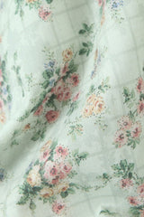 Floral Corset Fit And Flare Maxi Dress