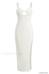All About Love Charming Chain Sling Dress XS / White