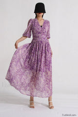 Aurier Printed Stylish Midi Dress