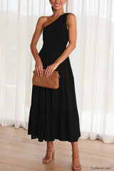Cassy One Stylish Shoulder Abigail Dress S / 5#