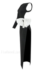 Chloe One Shoulder Charming Bow Detail Dress