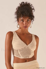 Crochet Midi Top Charming + Skirt Set