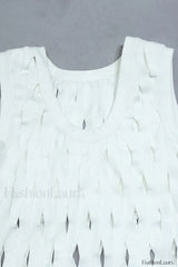 Denisa Sleeveless Stylish Tassel Dress