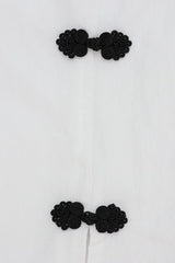 Mandarin Collar Button Knit Fitted Tank Top