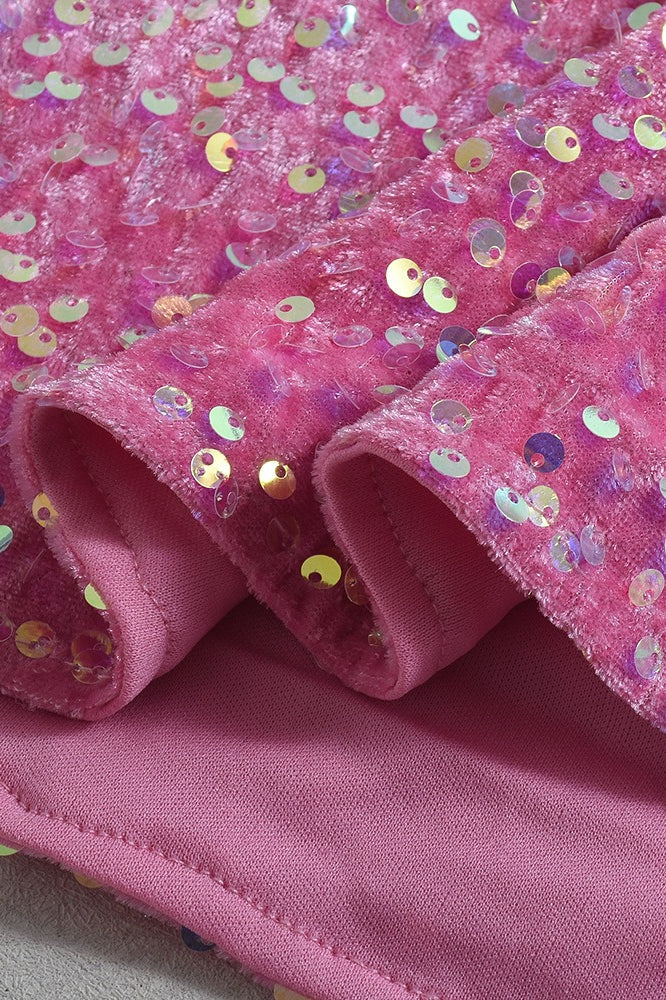 Velvet Sequin Bodycon Mini Christmas Skirt