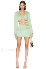 Emily Cut Stylish Out Blazer Dress