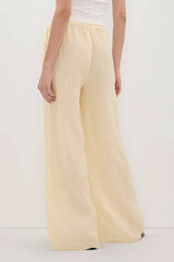 Lightweight Button Shirt Wide Leg Pants Set