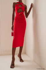 Genevieve Rose Stylish Ruched Dress