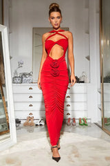 Genevieve Rose Stylish Ruched Dress