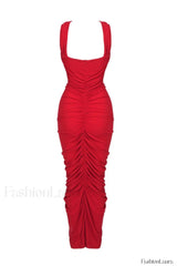 Genevieve Rose Stylish Ruched Dress