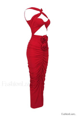 Genevieve Rose Stylish Ruched Dress