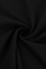 Gothic Cutout Cross Mock Neck T-Shirt