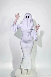 HalloweenGhost Lady Cosplay Dress White / S