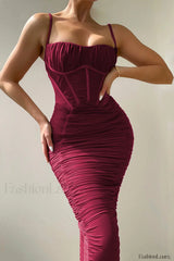 Lilian Corset Stylish Midi Dress