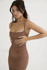 Lilian Corset Stylish Midi Dress