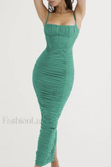 Lilian Corset Stylish Midi Dress