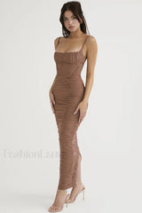 Lilian Corset Stylish Midi Dress