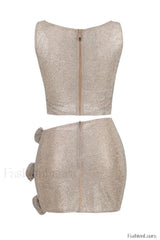 Linne Cutout Top Charming & Skirt Set