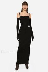 Long Stretch Stylish Technical Jersey Dress