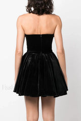 Macrouli Floral Velvet Charming Off Shoulder Mini Dress