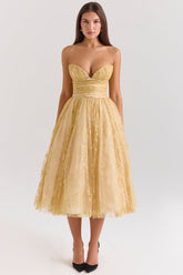 Golden Corset Dress