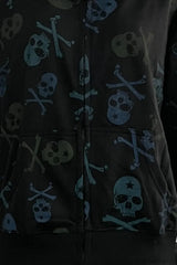 Skull Graphic Long Sleeve Hoodie