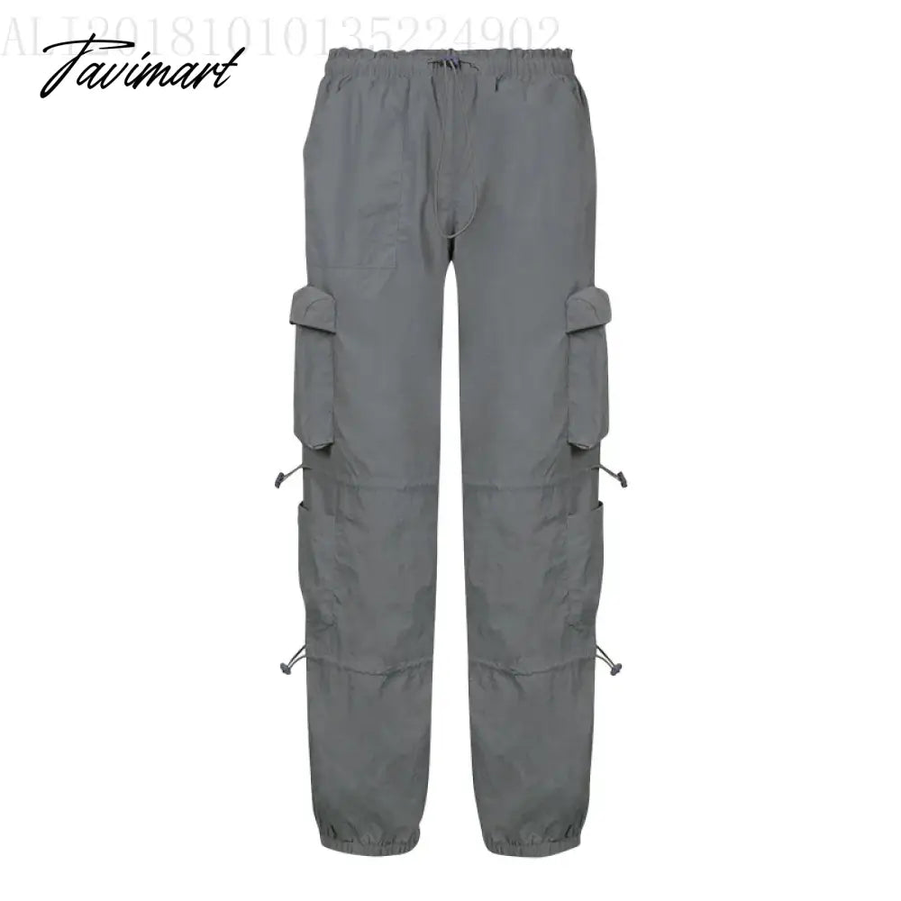Y2K Gothic Pants Women's Fashion new Autumn Street Low Rise Multi Pocket Pants Retro Casual Loose Sports Cargo Pants