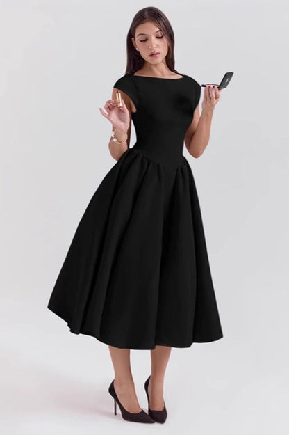 Fitted Waist Defining Party Dress