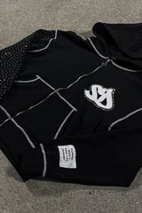 Embroidery Zipper Oversize Hoodie