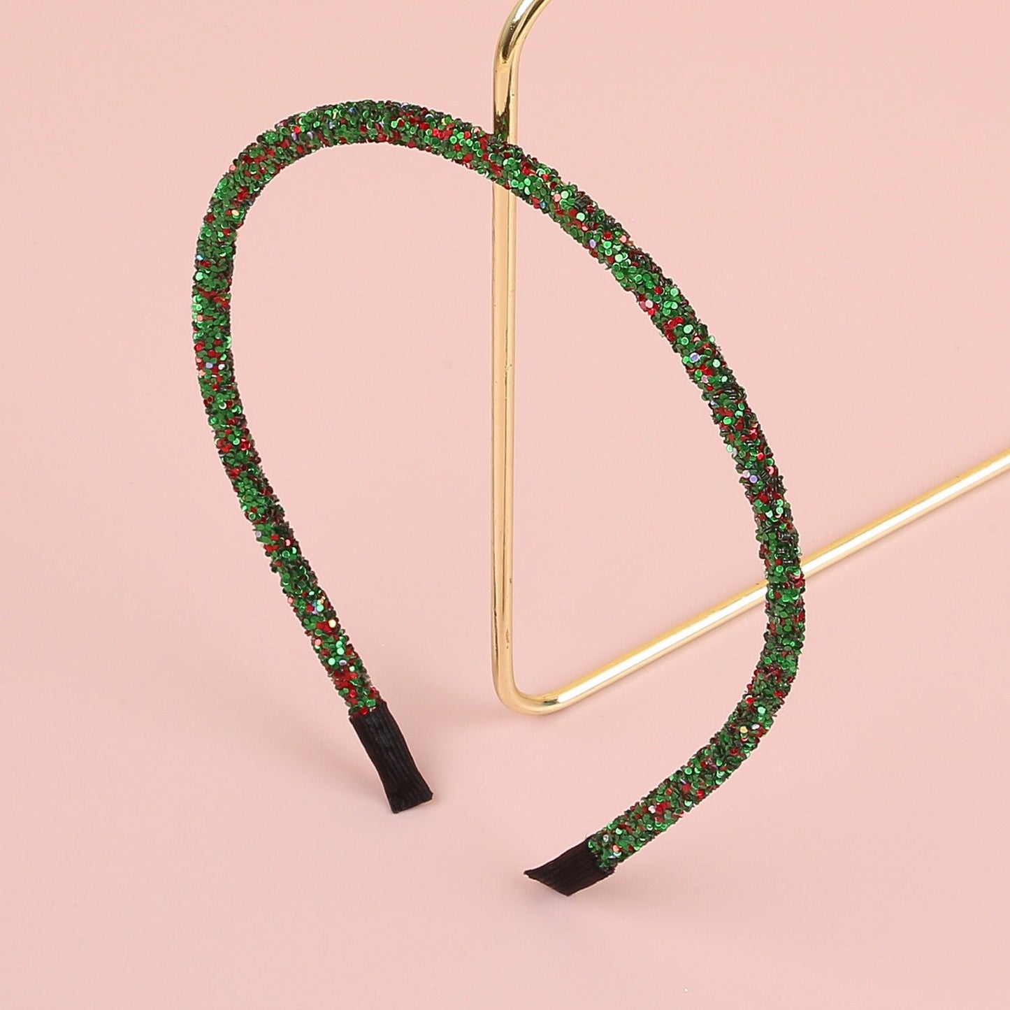 Christmas Rhinestone Glitter Red Green Party Hair Accessory