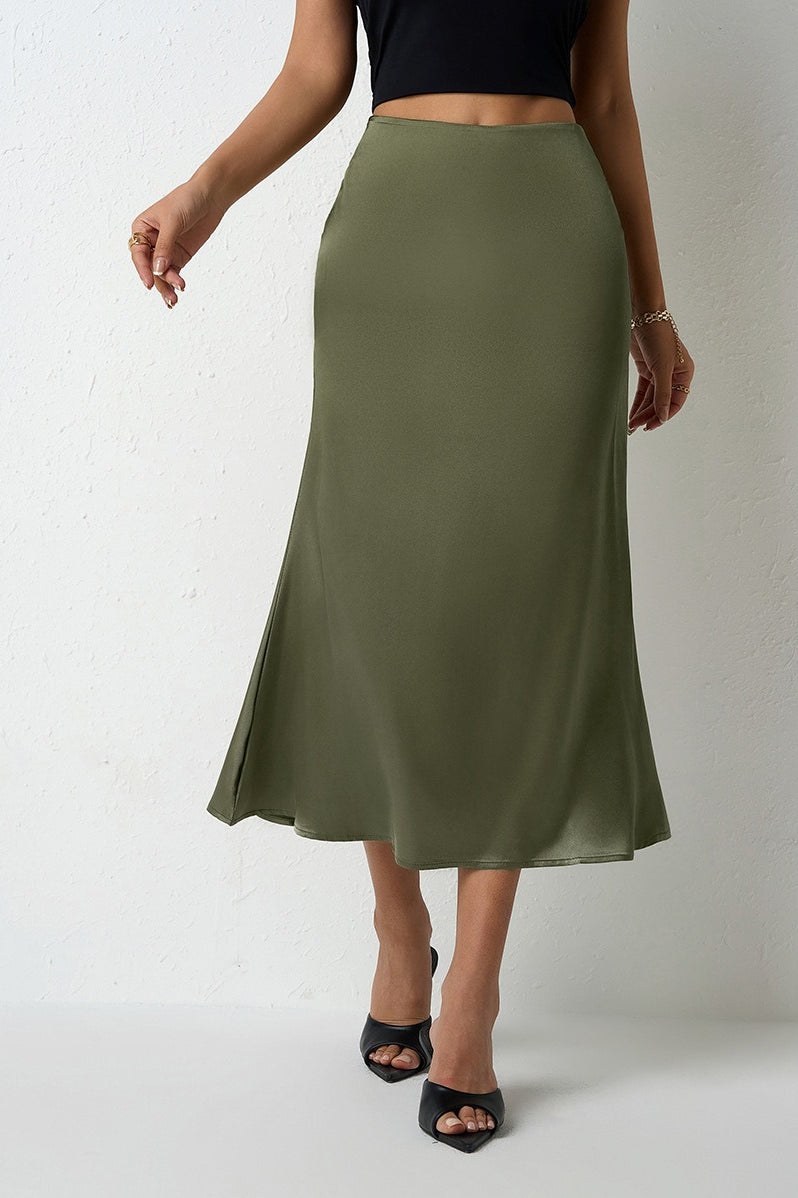 Mermaid Tail Satin Christmas Skirt