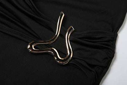 Crimson Embrace dress - Black