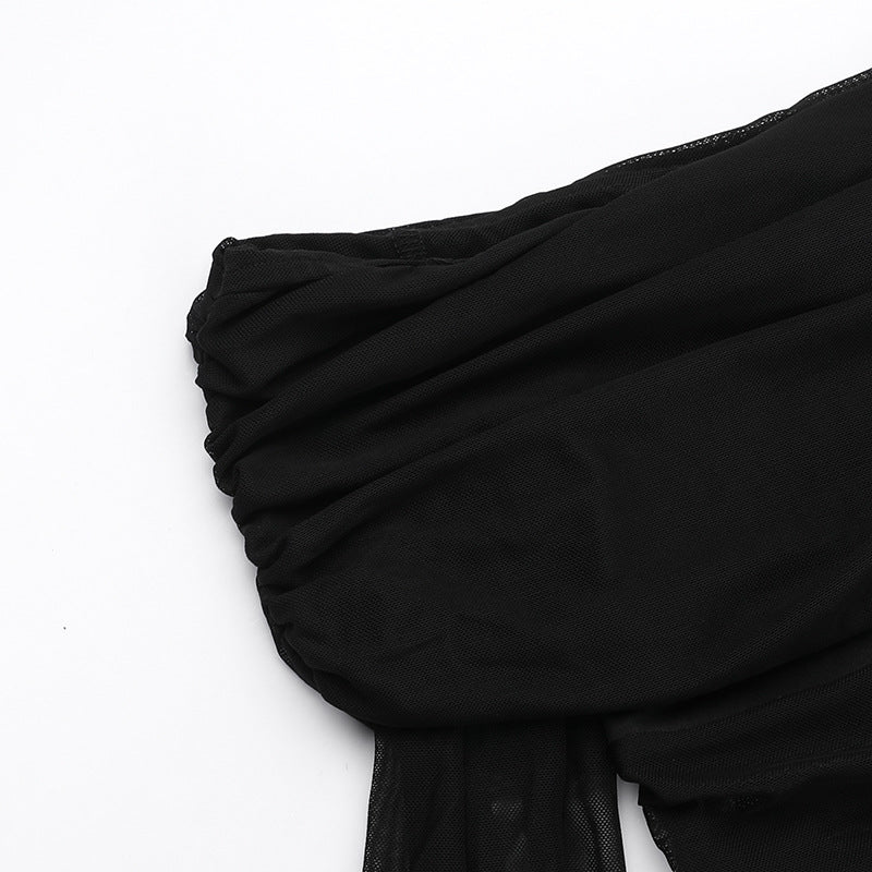 Alisha Off-Shoulder Dress - Black