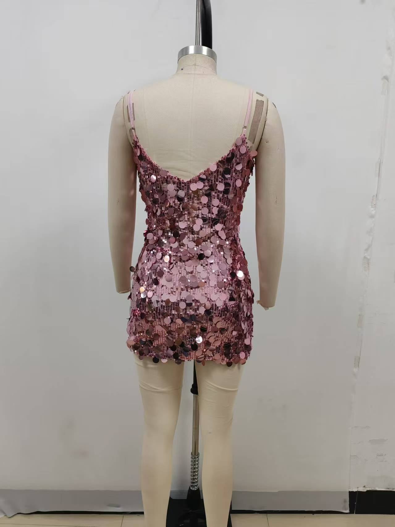 Shine On Mini Dress - Pink