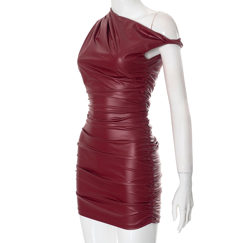 Taylor Mini Dress - Maroon
