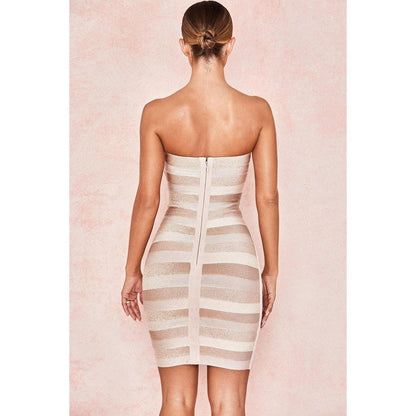 leaky shoulder sexy nightclub bag hip dress