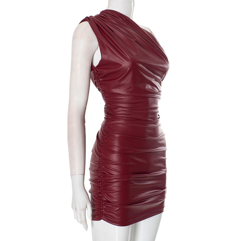 Taylor Mini Dress - Maroon