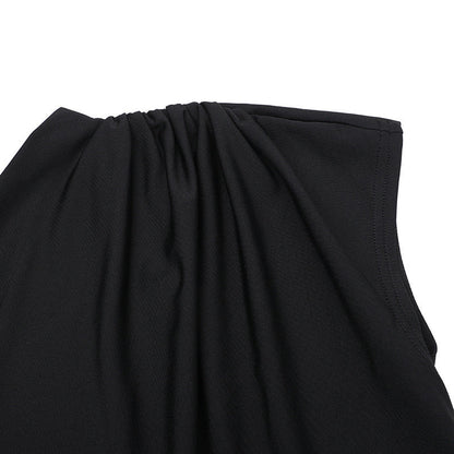 Americana Slit Dress-Black