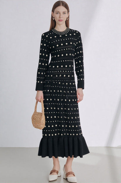 Christmas Long Sleeve Knit Mermaid Slim Sweater Dress