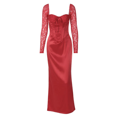 Togo Maxi Dress - Red